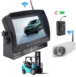 Cámara de monitoreo de marcha atrás inalámbrica 7 pulgadas de alta definición 720P Digital inalámbrico AHD pantalla retrovisor Kit de sistema de marcha atrás