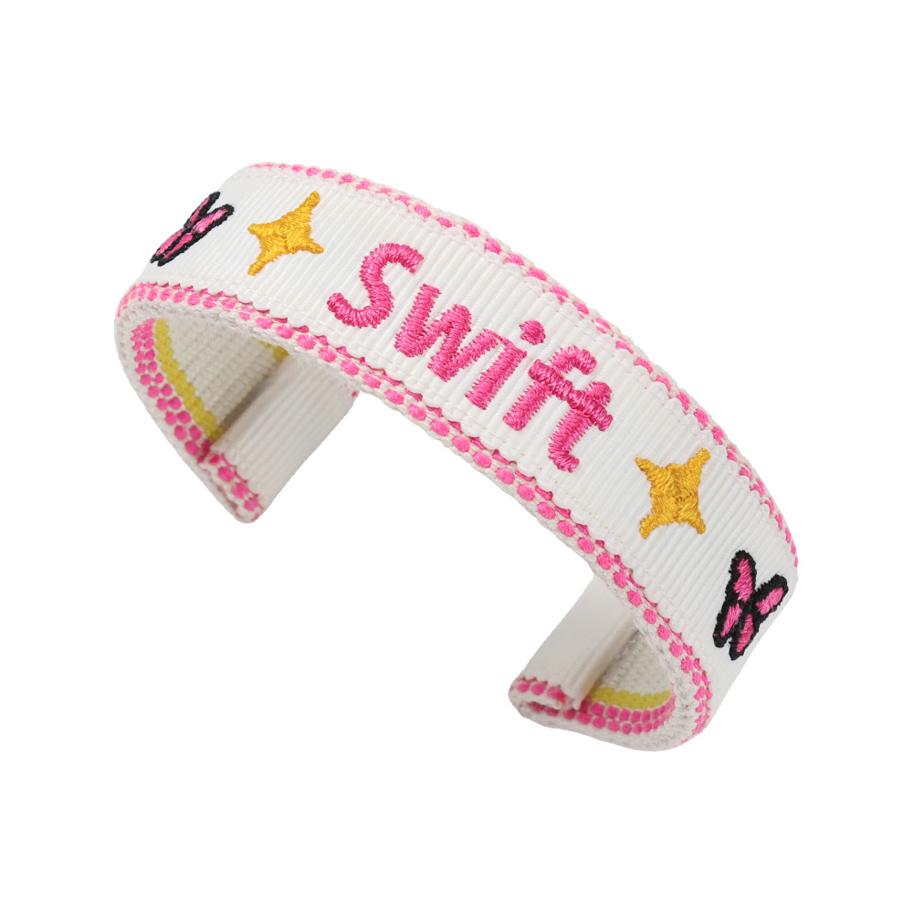 Taylor embroidered open bracelet -210