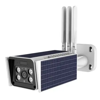 Caméra de surveillance extérieure solaire IP WiFi 4G HD 1920x1080P, dispositif de sécurité sans fil, avec panneau de Vision nocturne, étanche, avec emplacement pour carte Sim