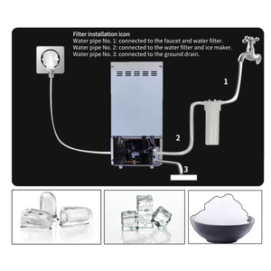 Hot Sale Restaurant <strong>Ice</strong> Maker Machine 50kg Storage Capacity Core Component Motor for Making Coffee <strong>Ice</strong> <strong>Cubes</strong>