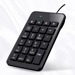 Teclado numérico mecánico ultrafino portátil para ordenador portátil Pc Bank 23 teclas Usb con cable Mini interruptores de teclado Digital