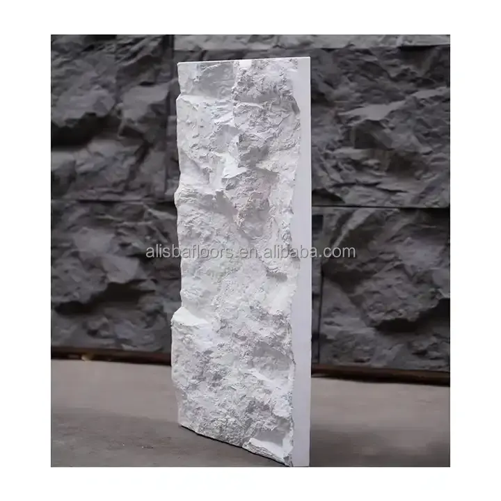 Alisba veloce installazione poliuretano pu pannello di parete di pietra uso decorazione interna ed esterna