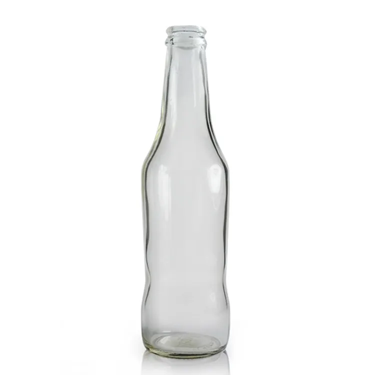 Пустая стеклянная Питьевая Бутылка 330 мл с алюминиевой винтовой крышкой для содового сока, кокосового напитка
