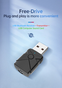 2025 vendita calda Usb ricevitore bluetooth e trasmettitore USB adattatore interfaccia Audio Computer USB scheda Audio - Product Image 4
