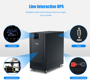 Reliable Professional Grade <strong>110V</strong>/240V <strong>UPS</strong> Line Interactive Low Frequency Wide <strong>Input</strong> Three Phase for Office/ Industrial Use - Product Image 3
