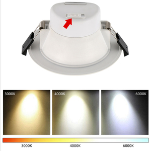 Anova led downlight avustralya standart üç renk smd led gömülü IP44 yuvarlak 9W saa aşağı ışık - Product Image 4