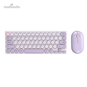<strong>Wireless</strong> Keyboard <strong>Mouse</strong> Kit Slim Key <strong>Combo</strong> Portable Beautiful Power Saving Silent Button LED Indicator For Home - Product Image 1