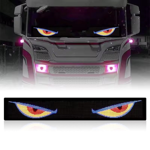 LEDソフトスクリーンカーRGBカスタムアニメーションプログラム可能車トラック広告ロゴライトアプリコントロールランプ