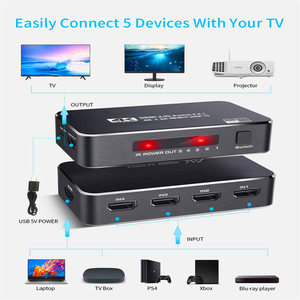 5 En 1 UT 4K UT R em2.0 2,2 witwitcher 5X1 5 puertos 4K 60 z HDMemwitch Witch con Iemememtroontrol H10 10 Converter Or o PS4 P5 - Product Image 4