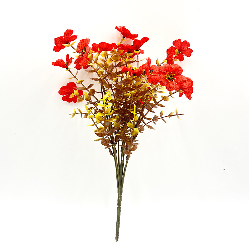 7 forchette marrone eucalipto viola-grande rosso