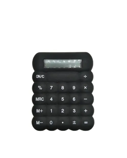 クリエイティブポータブルミニ8桁関数電卓学校の種類やオフィス向けの販促用ギフトシリコン電卓