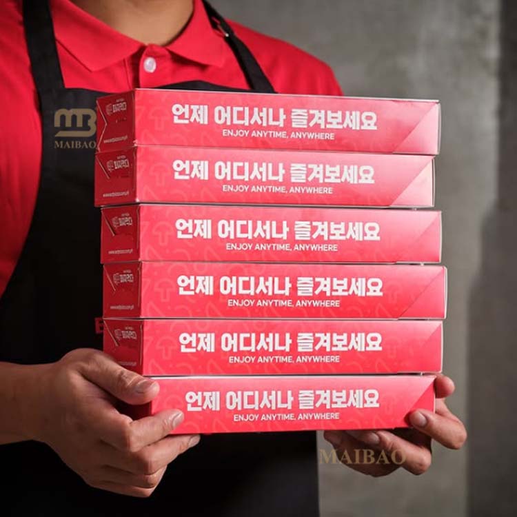Caja de pizza individual