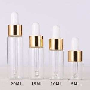 Wholesale Glass <strong>Dropper</strong> <strong>Bottles</strong> 5ml 10ml 15ml 20ml Empty Clear Glass Tube Packaging <strong>Bottles</strong> for Perfume Essential Oil - Product Image 4
