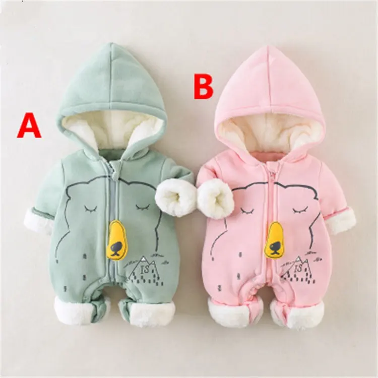 Mignon hiver bébé barboteuses Offre Spéciale bébé vêtements coton bio barboteuse