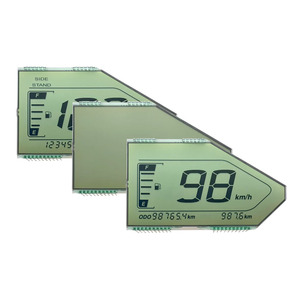 Özel segmentli lcd ekran ucuz fiyat HTN pozitif 4.5v segment görüntüler ekran lcd 7 monokrom segmentli lcd ekran