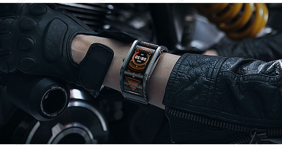 Nubia Smart Watch Phone Foldable Flexible Display Snapdragon 8909W 8GB ROM 4.01 Inch OLED Message Reminder e-sim Calling