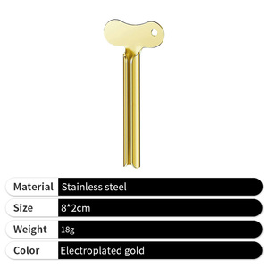 Custom Logo Toothpaste <strong>Tube</strong> Squeezers Metal Stainless Steel Key Roller Squeezer for Promotion - Product Image 3