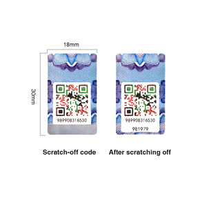 Custom Genuine Three-dimensional Tag Tamper Evident Serial Number <strong>Verification</strong> Self-adhesive Sticker Security Label with QR <strong>Code</strong> - Product Image 2