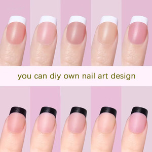 3 <strong>in</strong> <strong>1</strong> Private Label Full Cover French Toe Press on Nail <strong>Tips</strong> Handmade Premade Designed Full Cover Soft Gel Nail <strong>Tips</strong> - Product Image 5