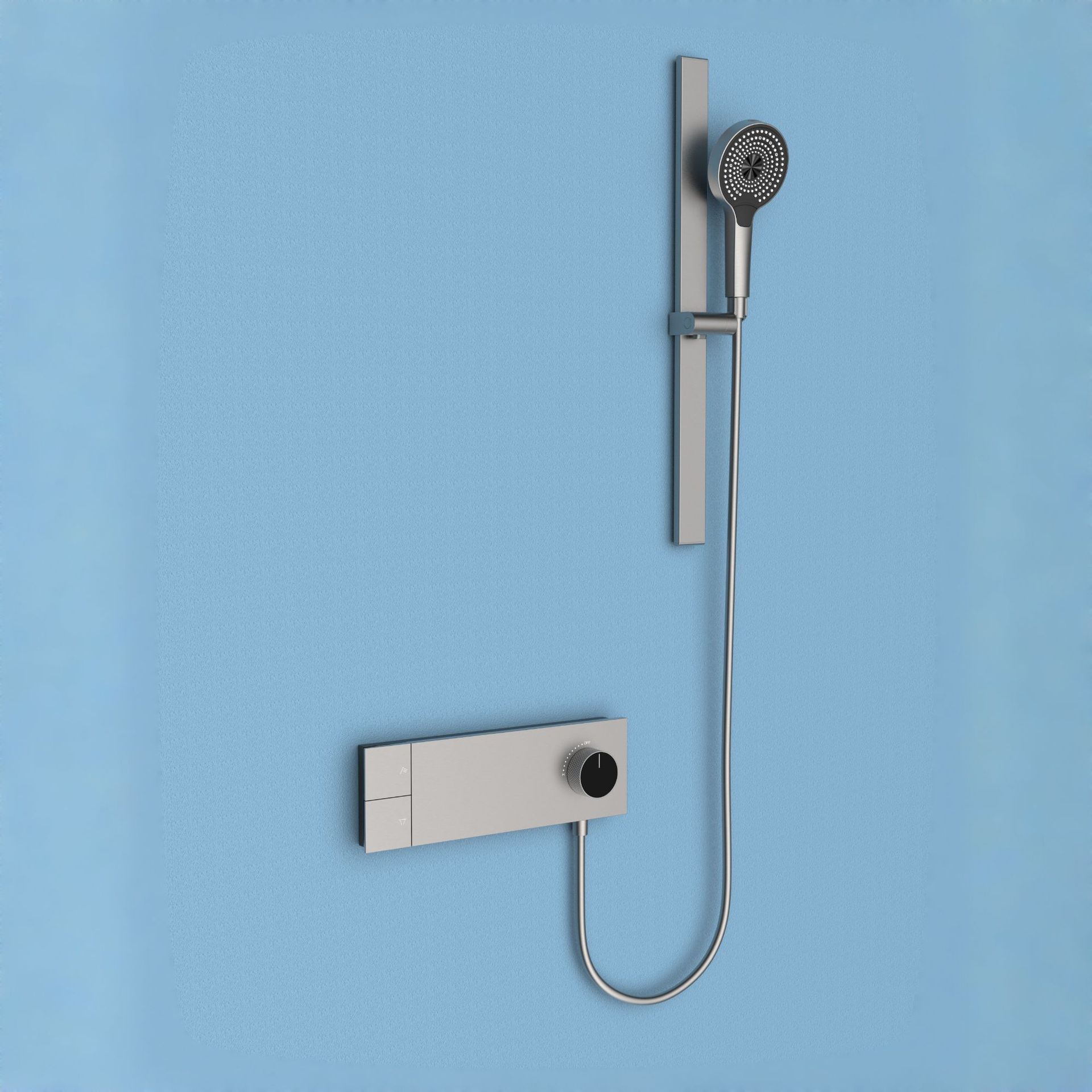 Gunmetal Gray Simple Showerhead
