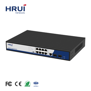 สนับสนุน OEM ODM PoE Switch VLAN และขยาย250M 150W PoE Power 10พอร์ตกิกะบิต L2 - Product Image 2