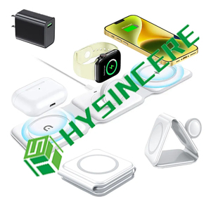 新品3 in 1折りたたみ式磁気ワイヤレス充電器15Wスマート急速充電ステーション360度回転iPhone 15/14/13/12 Apple - Product Image 5