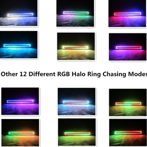 ADT 32&quot; 180w Offroad <strong>Led</strong> Light bar with Chasing RGB Halo 10 Solid Colors Over <strong>72</strong> Modes Backlighting Decoration Driving Light - Product Image 5
