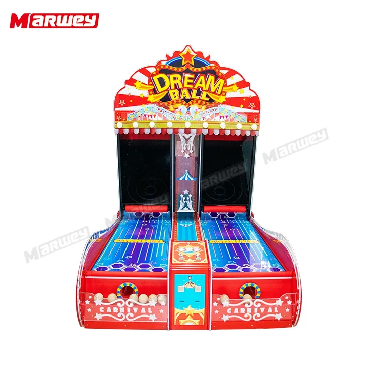 Équipement de jeu d'arcade de sport électronique bon marché en gros Machine de jeu de boule de bowling pour enfants à deux joueurs d'intérieur