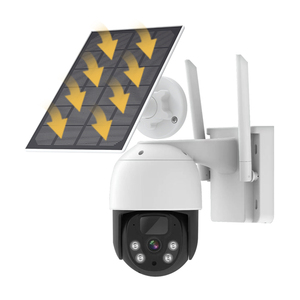 Original 4MP Domo IP red PTZ Cámara Solar a todo Color visión nocturna intercomunicador CCTV CÁMARA DE ENERGÍA Solar - Product Image 1