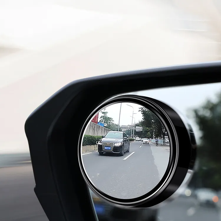 Carro de Segurança por atacado Fora Branco Rodada Convexo Blind Spot Espelho Ponto Cego Do Espelho de Vidro Automóvel