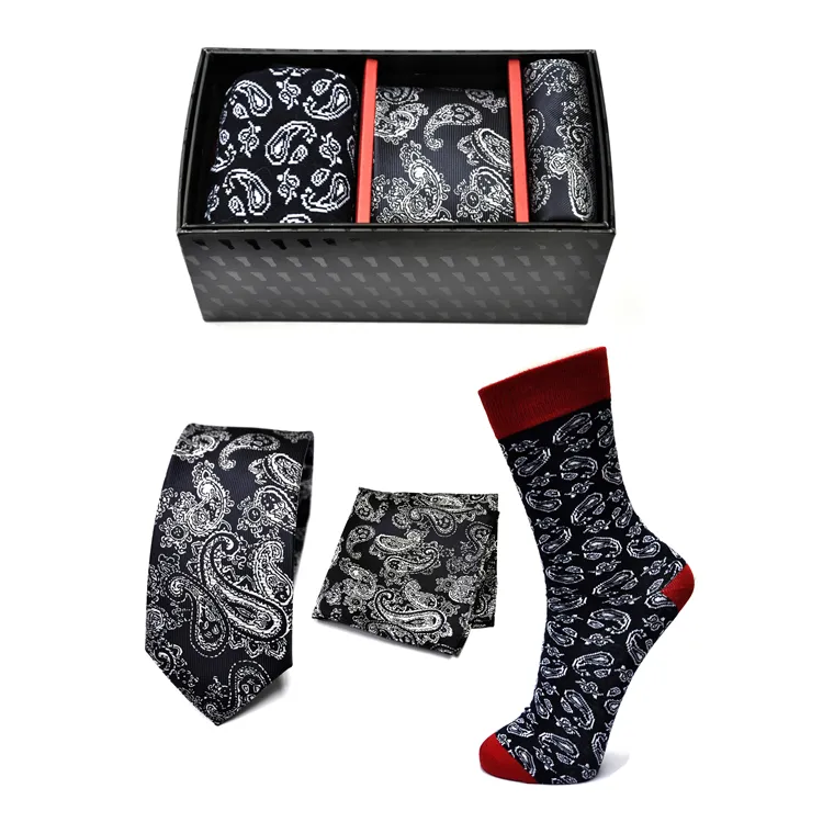 China latest fashion tie for man woven Tie Gift boxes with box