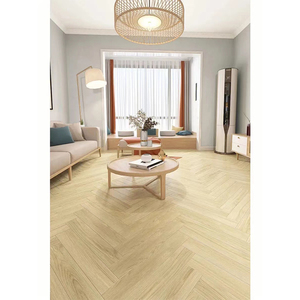 Yeni varış kaymaz PVC SPC vinil döşeme su geçirmez koyu meşe ahşap renk tahta oturma odası için EIR yüzey işleme - Product Image 3