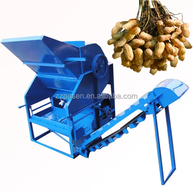 Cosechadora de cacahuetes totalmente automática para agricultura, mini motor diésel, máquina de recolección de cacahuetes, recolector de cacahuetes para tractor