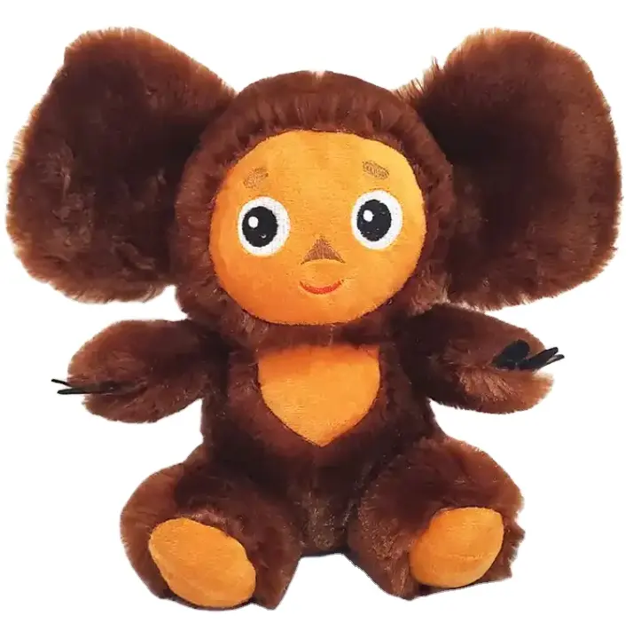 Venta caliente Mewaii Squishy relleno Rusia Cheburashka mono de peluche de orejas grandes mono de peluche