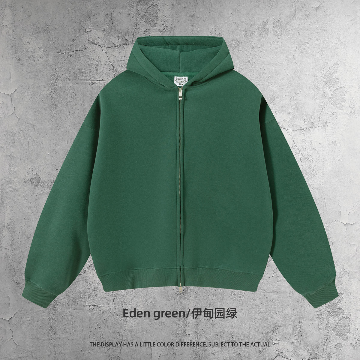Boxy zipper edition-eden green