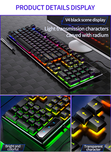 Wired <strong>Keyboard</strong> Manipulator Feel <strong>Computer</strong> General Desktop Mouse Set <strong>Typing</strong> Special E-sports Game Eating Chicken - Product Image 6