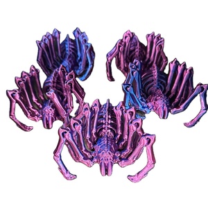 QY yeni 3d baskılı örümcek simülasyon oyuncak hareketli geri çekilebilir eklemler yaratıcı modeli cadılar bayramı masaüstü oyuncak - Product Image 1