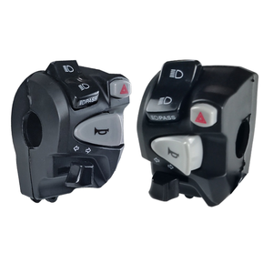 Phụ kiện xe máy-công tắc bật tín hiệu tay lái bên trái sửa đổi vật liệu nhựa Flash đôi - Product Image 5