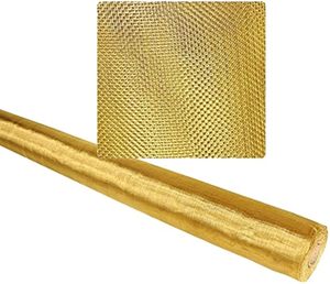 Rete a rete in rame bronzo fosforoso con tessuto aggraffato 12 14 16 #
