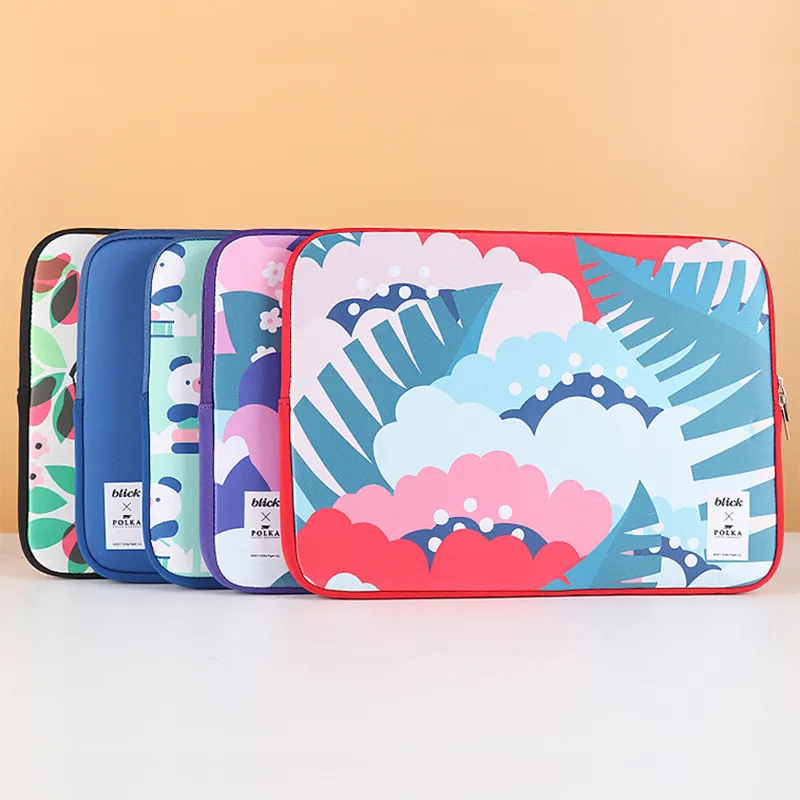 फैशन शैली कस्टम आकार Silkscreen डिजिटल मुद्रण Neoprene लैपटॉप आस्तीन मामले बैग