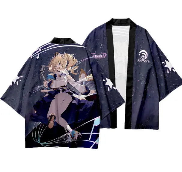 40 style cosplay Anime tenue femmes hommes Honkai Star Rail Kimono Haori Yukata Cosplay Summer Short Sleeve Kimono Shirt coat top