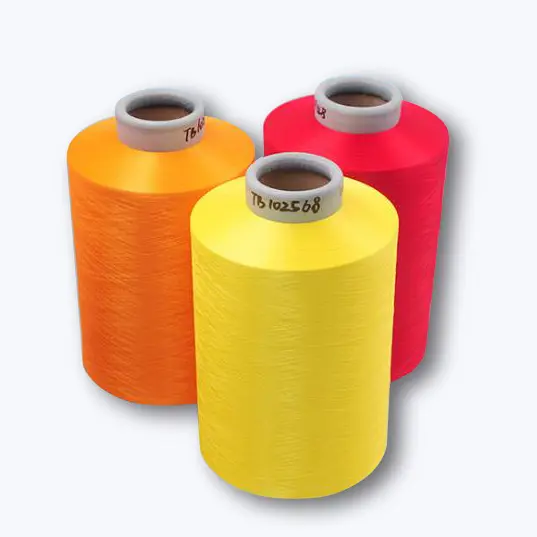 High Quality cheap polypropylene dty yarn colorful 150D 36f filament PP draw texturing yarn polypropylene yarn for string thread