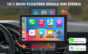 JMC Grandnavi 10,5 polegadas Car Radio 1DIN 360 Graus de Rotação <span class=keywords><strong>Android</strong></span> 13 FM AM RDS Carplay Sem Fio <span class=keywords><strong>Android</strong></span> auto Navegação GPS CPAA
