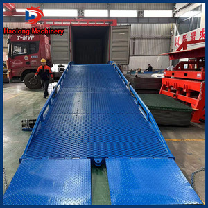 New Mobile Hydraulic Boarding Bridge Container <strong>Loading</strong> <strong>Unloading</strong> <strong>Platform</strong> Forklift Ramp Frame 8-10 Ton Load Scissor Foot PLC - Product Image 2