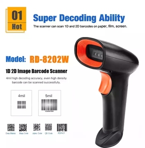 Escáner de código de barras QR, pistola de escaneo láser infrarroja, 1D, 2D, USB, lector de código de barras portátil inalámbrico, novedad de 2021 - Product Image 2
