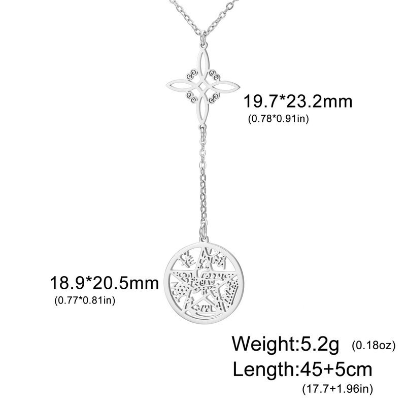 Double pendant long 1 (steel color)