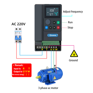 M-driver VFD Entrada monofásica Salida trifásica 220V Variador De Frecuencia 5kw 7.5kw 10kw Variador De Frecuencia - Product Image 1