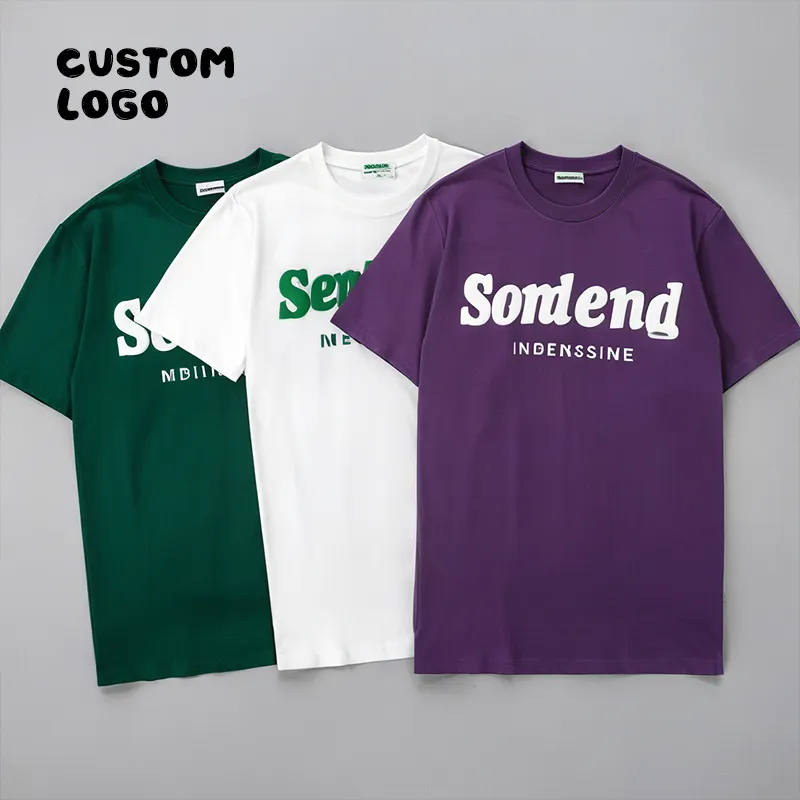 Camiseta de sopro 3D para homens, camiseta com estampa de sopro pesada e grande, logotipo personalizado, fabricante personalizado