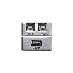 USB2.0スイッチセレクターKVMスイッチ2In1Out USBスイッチUSB2.0双方向共有プリンターキーボードマウス共有用 - Product Image 1