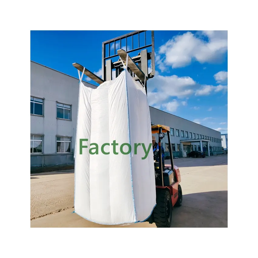 High Quality Big Bulk Bag 1000kg jumbo bag PP Big Bag duffle baffle building construction 2200LBS super sack